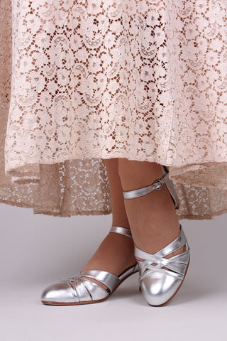 1930s sandal - Silver - Marlene