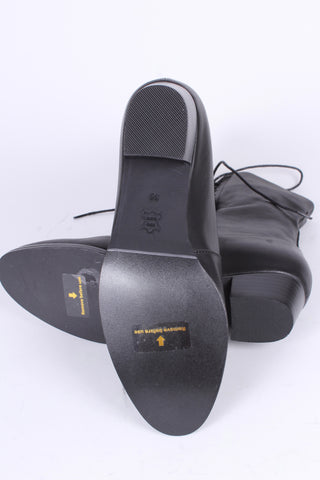 1910s Everyday Lace-up Boots - Black - Ruth