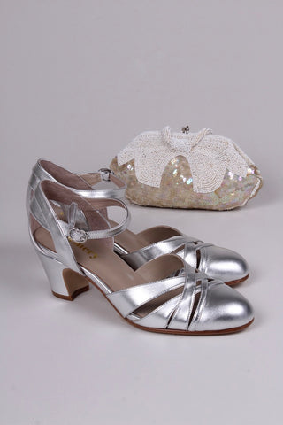1930s sandal - Silver - Marlene