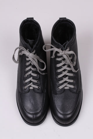 1930s and 1940s winter snow boots with Fur lining - Black - Rita