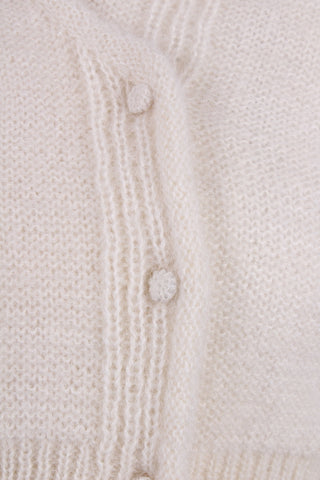 1940s / 1950s vintage style mohair cardigan - Cream - Kirsten