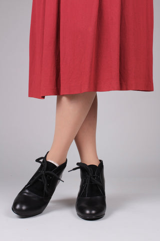 1940s / early 1950s winter ankle boots - Black - Lillie