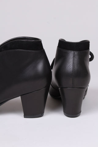 1940s / early 1950s winter ankle boots - Black - Lillie