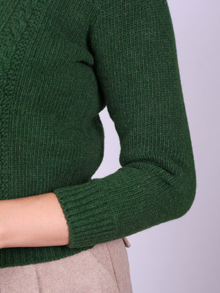 1940s vintage style pullover - Green - Gertrud