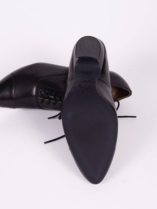 Edwardian Oxford shoe with pompadour heel - 1900 - Black - Bertha