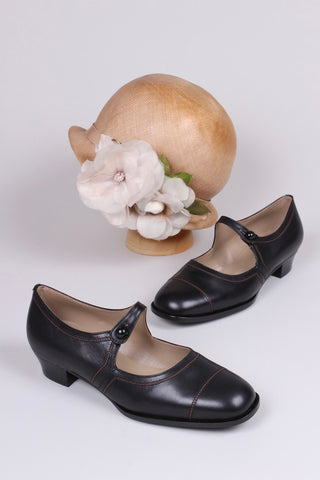 1920s everyday shoe - Black - Ruby