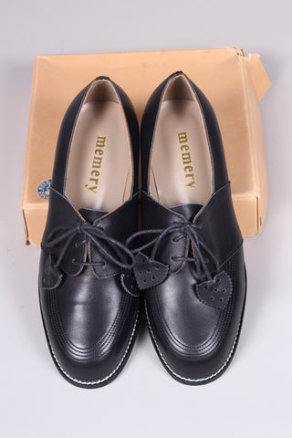 40s Derby shoe with tassels - Black - Billie
