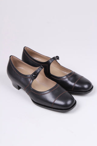 1920s everyday shoe - Black - Ruby