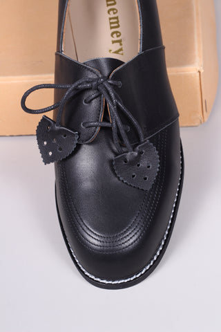 40s Derby shoe with tassels - Black - Billie