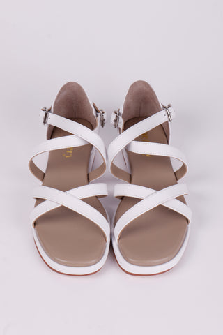 Early 1950s summer sandals -White - Sophia