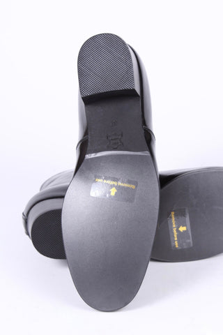 1910s / 1920s style everyday leather boot - Black - Britta - memery