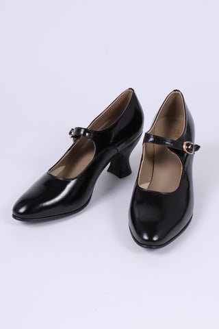 1920's Mary Jane shoes - Black - Yvonne - memery