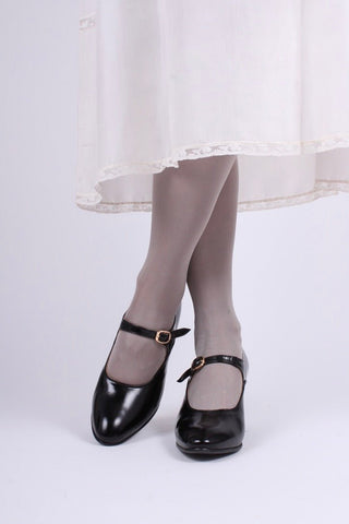 1920's Mary Jane shoes - Black - Yvonne - memery