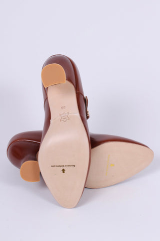 1920's Mary Jane shoes - Cognac brown - Yvonne - memery