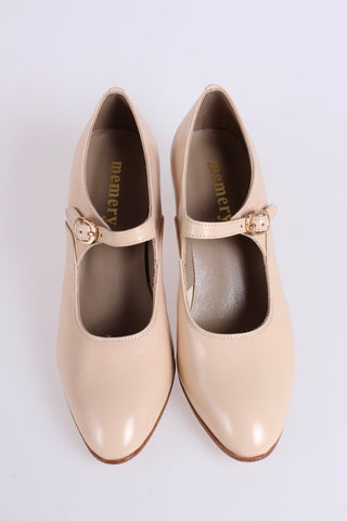 1920's Mary Jane shoes - Cream - Yvonne - memery