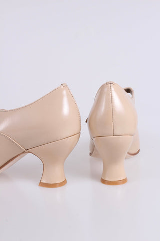 1920's Mary Jane shoes - Cream - Yvonne - memery
