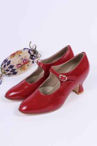 1920's Mary Jane shoes - Red - Yvonne - memery