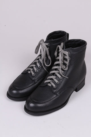 1930s and 1940s winter snow boots with Fur lining - Black - Rita - memery