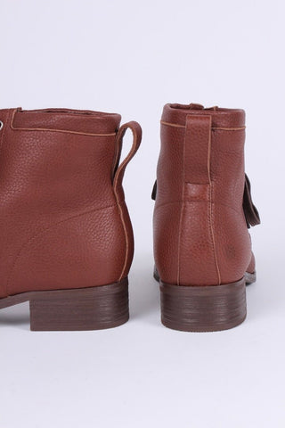 1930s and 1940s winter snow boots with Fur lining - Brown - Rita - memery