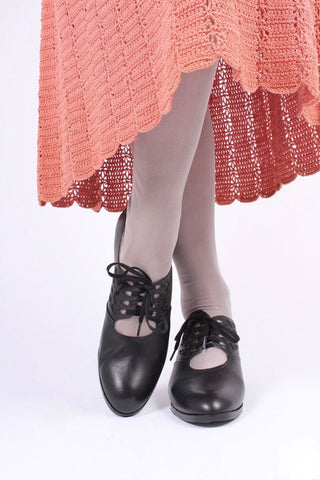 1930s Oxford shoes - black - Emma - memery