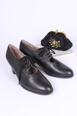 1930s Oxford shoes - black - Emma - memery