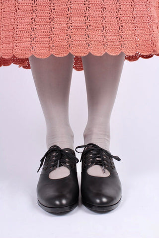 1930s Oxford shoes - black - Emma - memery