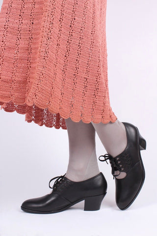 1930s Oxford shoes - black - Emma - memery
