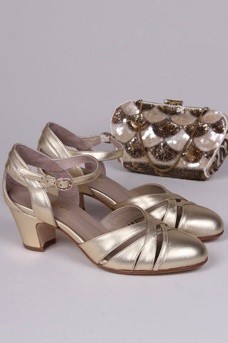 1930s sandal - Gold - Marlene - memery