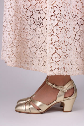 1930s sandal - Gold - Marlene - memery