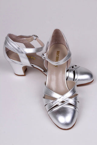1930s sandal - Silver - Marlene - memery