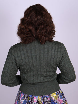 1940s / 1950s style Cardigan - Green - Joanne - memery