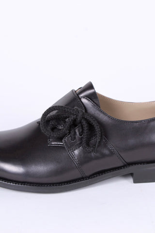 1940s everyday lace - up shoe - black - Ellen - memery