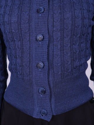 1940s style Cardigan - Blue - Joanne - memery