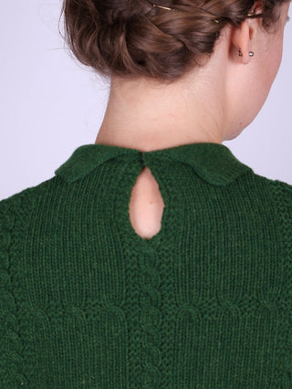 1940s vintage style pullover - Green - Gertrud - memery