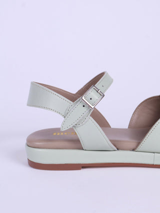 1950s sandals with cloud - shaped pattern - Mint - Joy - memery