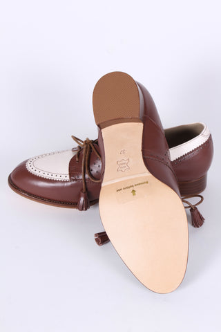 40s Two-tone Spectator shoes - Brown and off-white - Grace