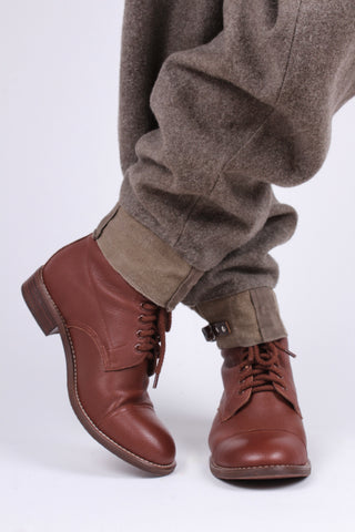 1940s Men's Military Boots - Brown - Robbie