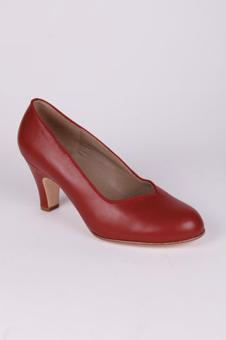 Early 50's pump - Maroon Red - Julia