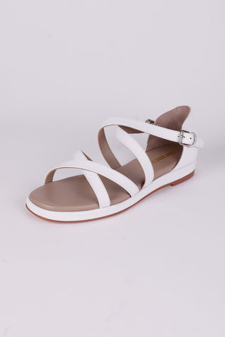 Early 1950s summer sandals -White - Sophia