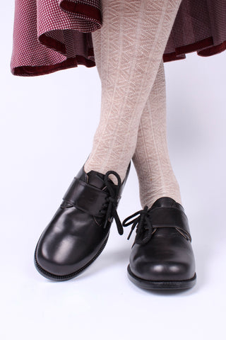 1940s everyday  lace-up shoe - black - Ellen