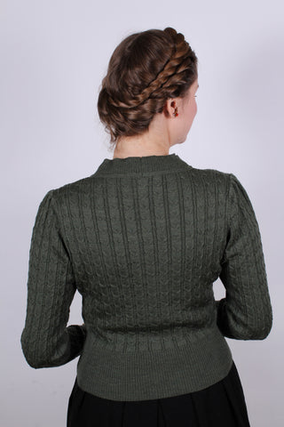 1940s / 1950s style Cardigan - Green - Joanne