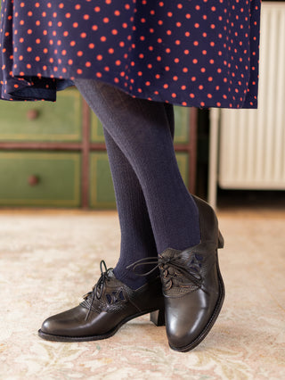 Wool tights - Navy - Anita