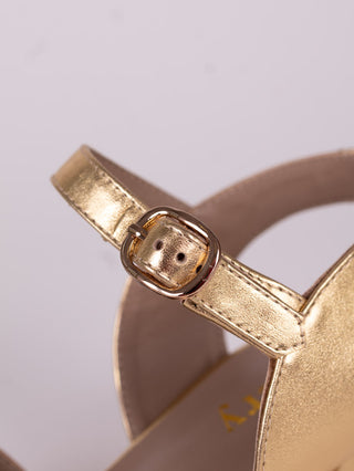 1940s - everyday sandal - Gold - Flora