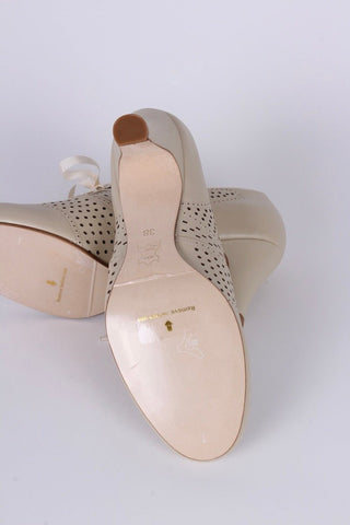 Early 1930s oxford high heels - Cream - Marie - memery