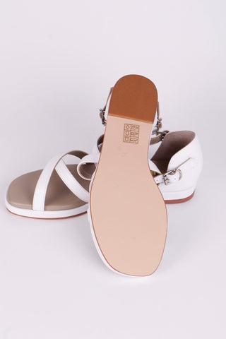 Early 1950s summer sandals - White - Sophia - memery