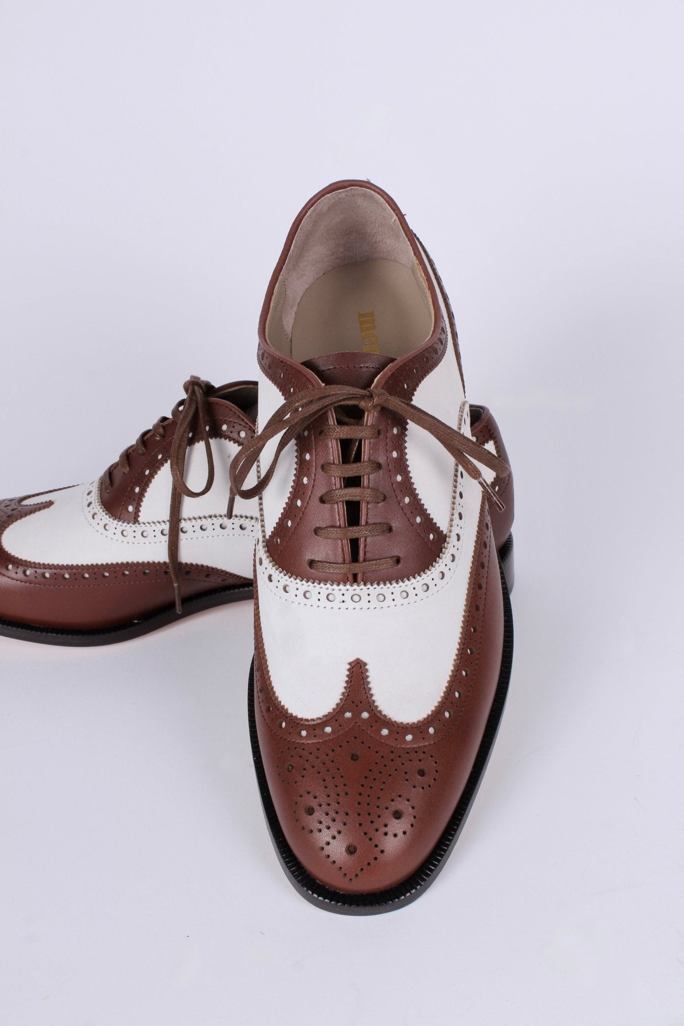 1930s style Men's spectator shoe - Dark Brown / Off-White - Charles 1930s style Men's spectator shoe - Dark Brown / Off-White - Charles