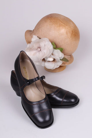 1920s everyday shoe - Black - Ruby - memery