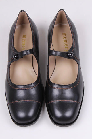 1920s everyday shoe - Black - Ruby - memery