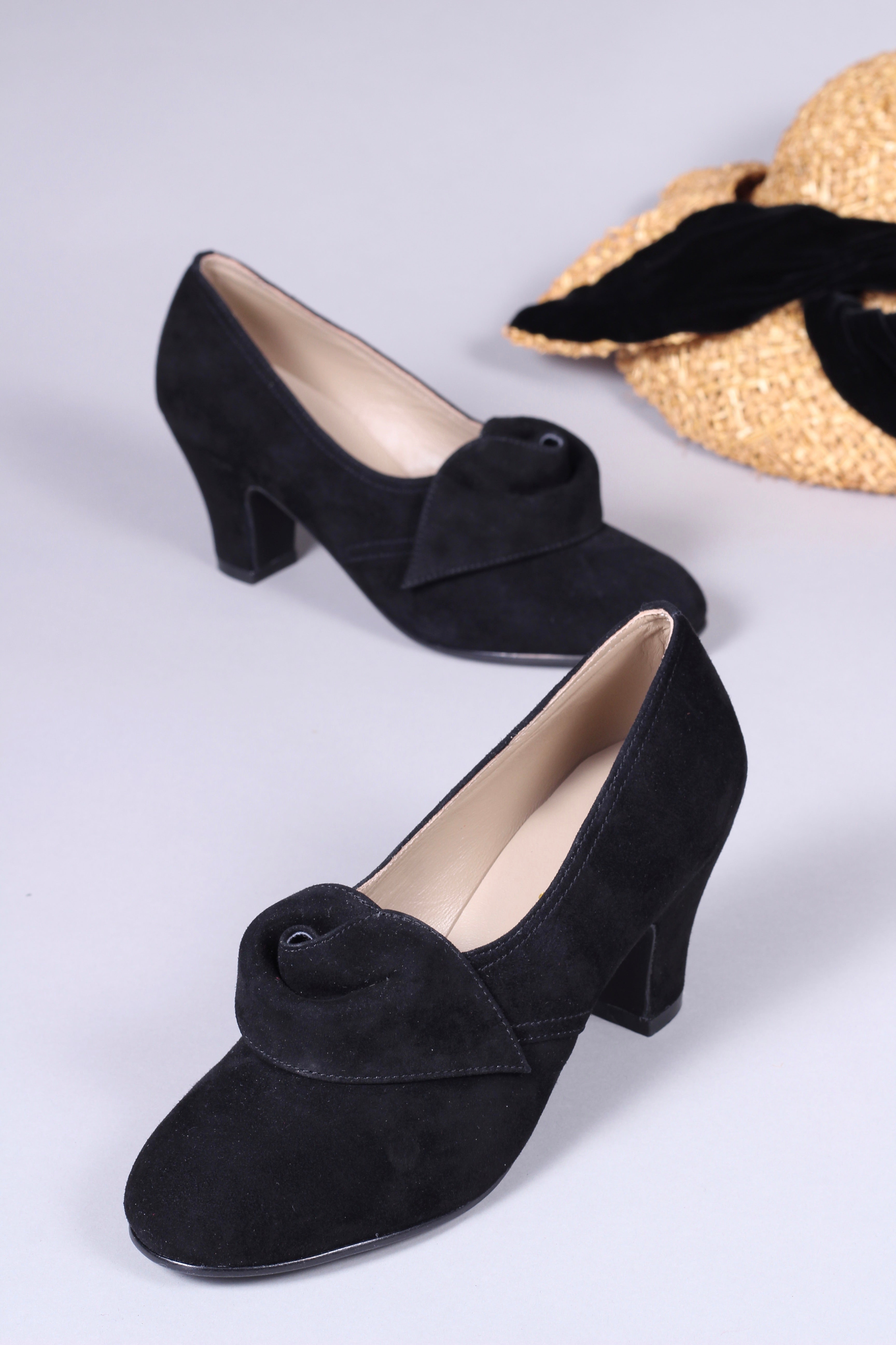 Black pointy toe pump for interchangealbe heels | TANYA HEATH Paris – Tanya  Heath Paris